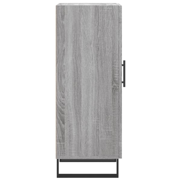 vidaXL Skjenk grå sonoma 34,5x34x90 cm konstruert tre