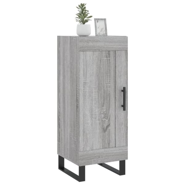 vidaXL skænk 34,5x34x90 cm konstrueret træ grå sonoma-eg