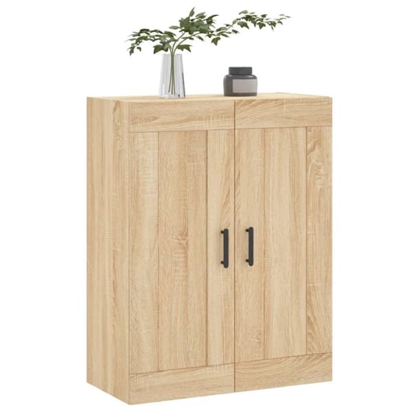 vidaXL Väggskåp sonoma-ek 69,5x34x90 cm konstruerat trä