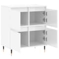 Miniatyrbilde 5 av 11: vidaXL Skjenk høyglans hvit 60x35x70 cm konstruert tre