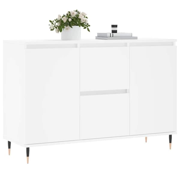 vidaXL Senkki valkoinen 104x35x70 cm tekninen puu