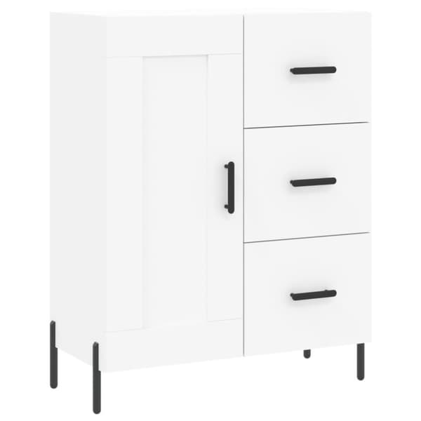 vidaXL Senkki valkoinen 69,5x34x90 cm tekninen puu