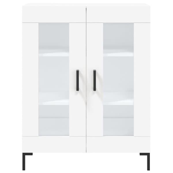 vidaXL Skjenk hvit 69,5x34x90 cm konstruert tre