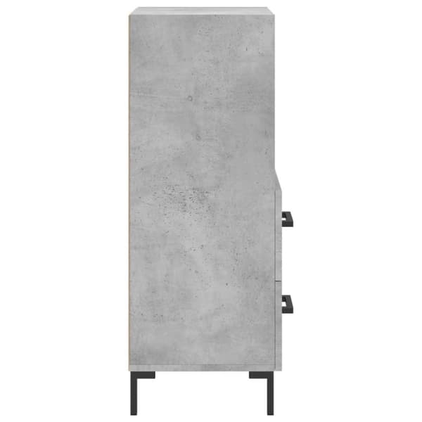 vidaXL Skåp betonggrå 34,5x34x90 cm konstruerat trä