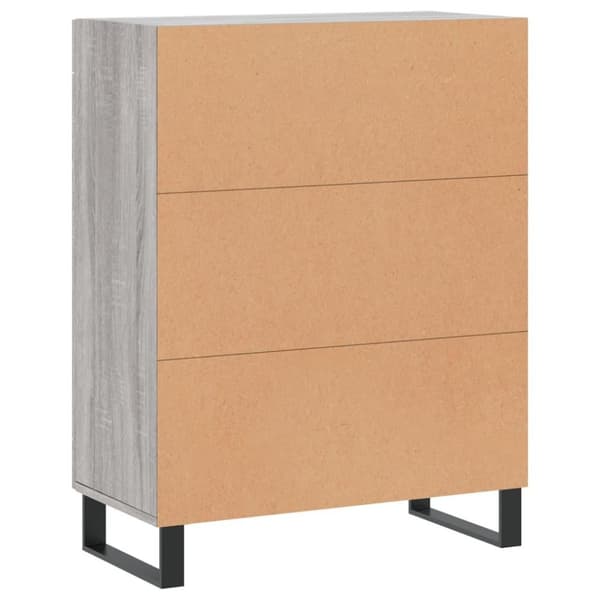 vidaXL Skjenk grå sonoma 69,5x34x90 cm konstruert tre
