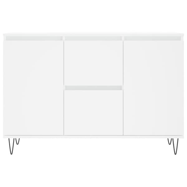 vidaXL Skänk vit 104x35x70 cm konstruerat trä