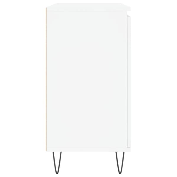 vidaXL Skänk vit 104x35x70 cm konstruerat trä