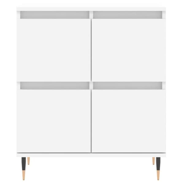 vidaXL Byrå vit 60x35x70 cm konstruerat trä