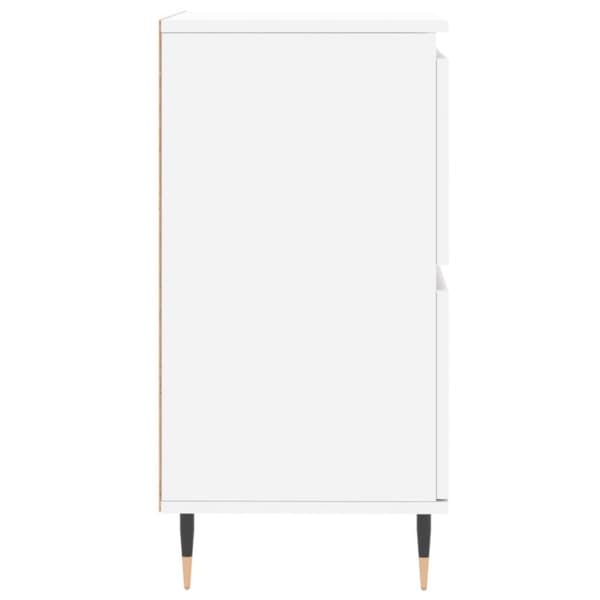 vidaXL Byrå vit 60x35x70 cm konstruerat trä
