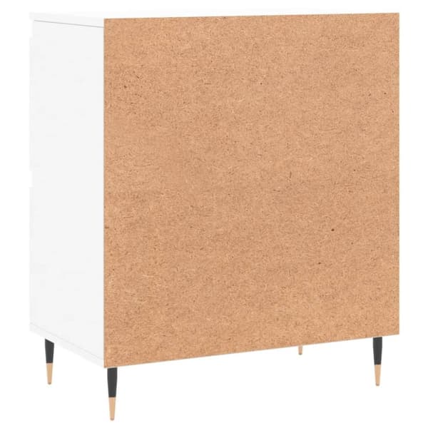 vidaXL Byrå vit 60x35x70 cm konstruerat trä