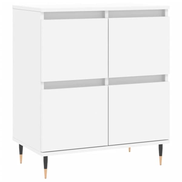 vidaXL Byrå vit 60x35x70 cm konstruerat trä