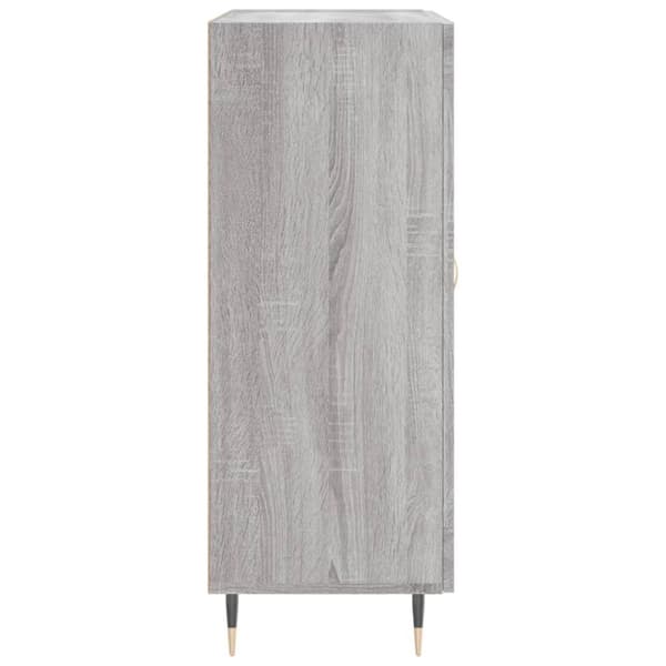 vidaXL skænk 69,5x34x90 cm konstrueret træ grå sonoma-eg