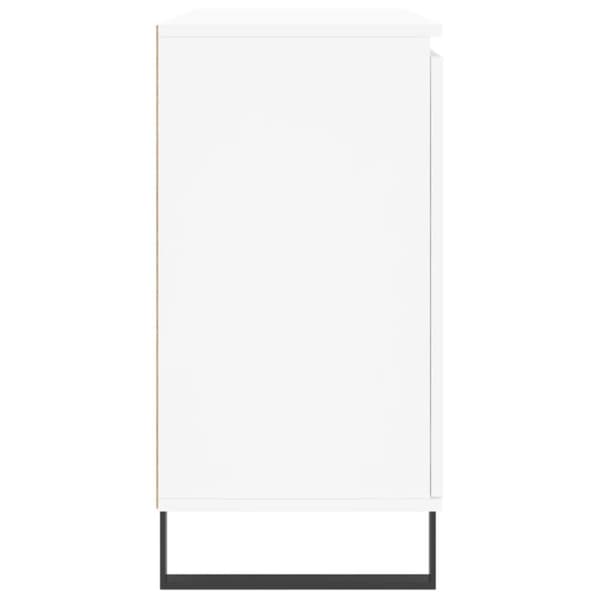 vidaXL Skänk vit 104x35x70 cm konstruerat trä