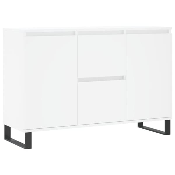 vidaXL Skjenk hvit 104x35x70 cm konstruert tre