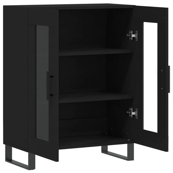 vidaXL Skåp svart 69,5x34x90 cm konstruerat trä
