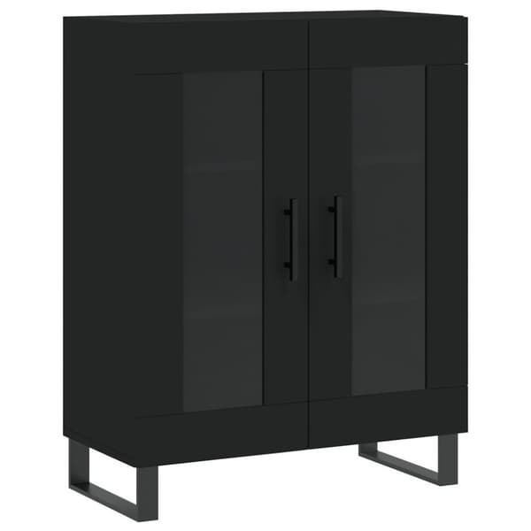vidaXL Skåp svart 69,5x34x90 cm konstruerat trä