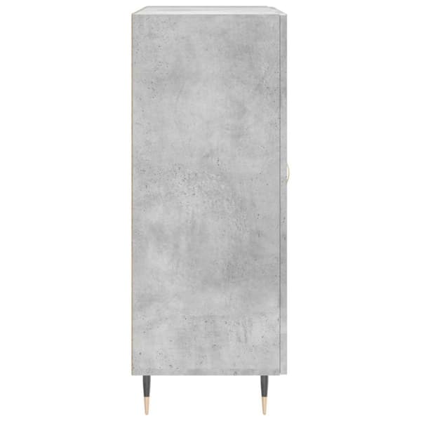 vidaXL Skjenk betonggrå 69,5x34x90 cm konstruert tre