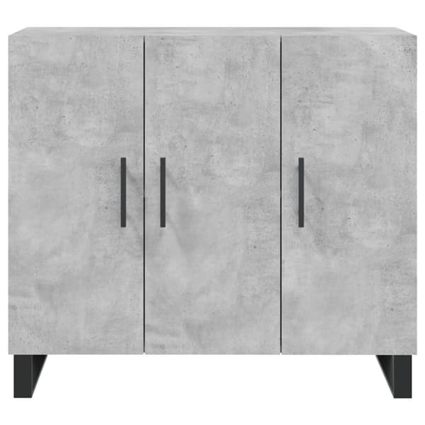 vidaXL Senkki betoninharmaa 90x34x80 cm tekninen puu