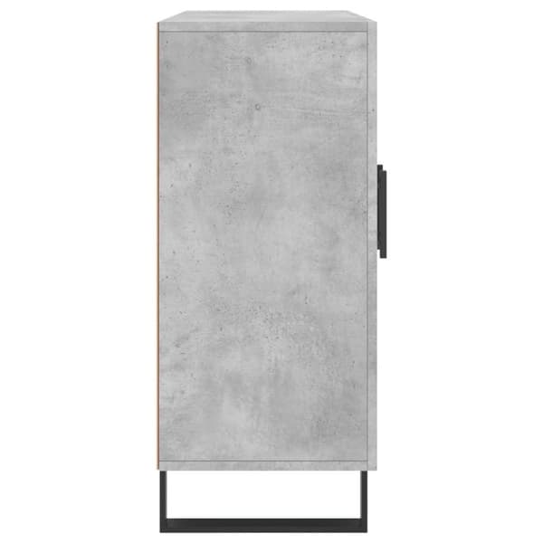 vidaXL Byrå betonggrå 90x34x80 cm konstruerat trä