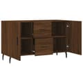 Miniatyrbilde 4 av 11: vidaXL Skjenk brun eik 100x36x60 cm konstruert tre