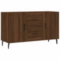 Miniatyrbilde 1 av 11: vidaXL Skjenk brun eik 100x36x60 cm konstruert tre