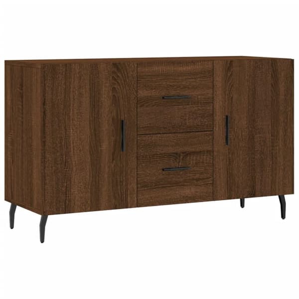 vidaXL Skjenk brun eik 100x36x60 cm konstruert tre