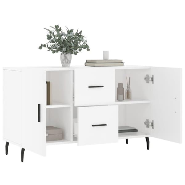 vidaXL Senkki valkoinen 100x36x60 cm tekninen puu