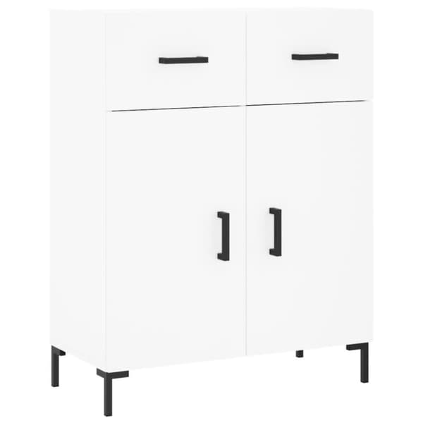 vidaXL skænk 69,5x34x90 cm konstrueret træ hvid