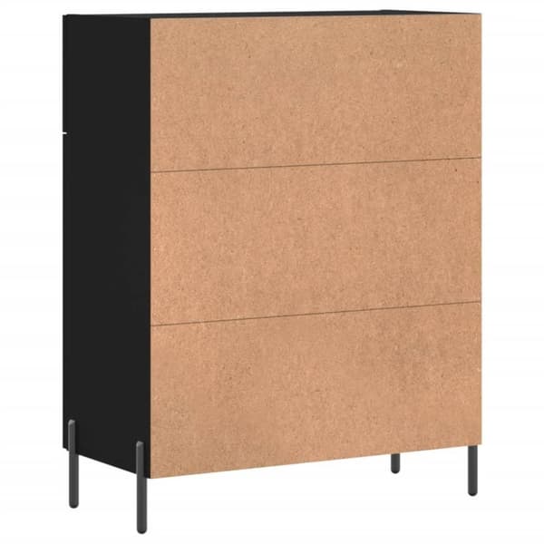 vidaXL Senkki musta 69,5x34x90 cm tekninen puu