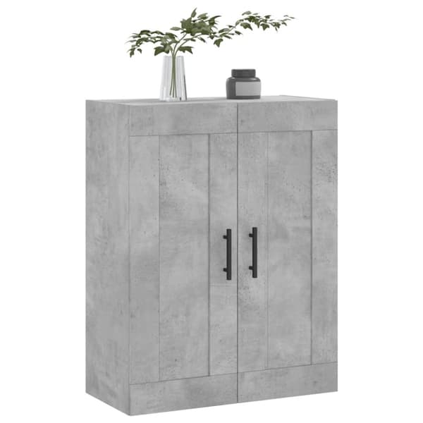 vidaXL Veggskap betonggrå 69,5x34x90 cm konstruert tre