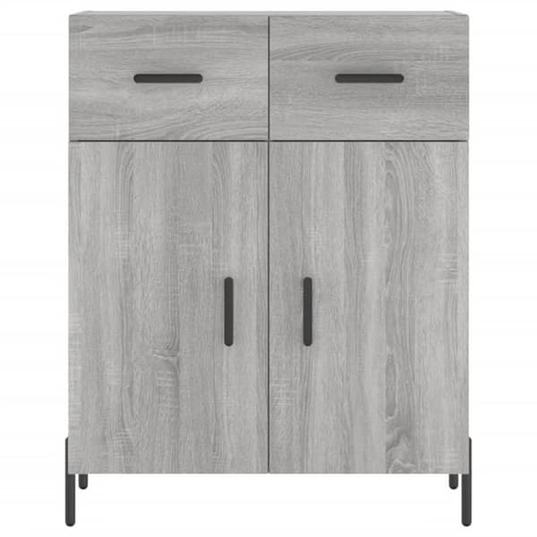 vidaXL Senkki harmaa Sonoma 69,5x34x90 cm tekninen puu