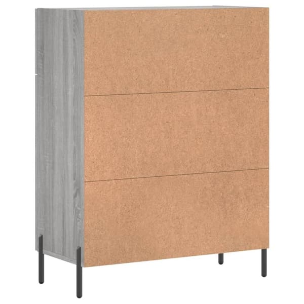 vidaXL Senkki harmaa Sonoma 69,5x34x90 cm tekninen puu