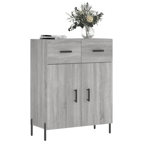 vidaXL Senkki harmaa Sonoma 69,5x34x90 cm tekninen puu