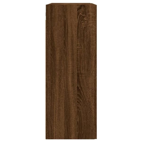 vidaXL Veggskap brun eik 69,5x34x90 cm konstruert tre