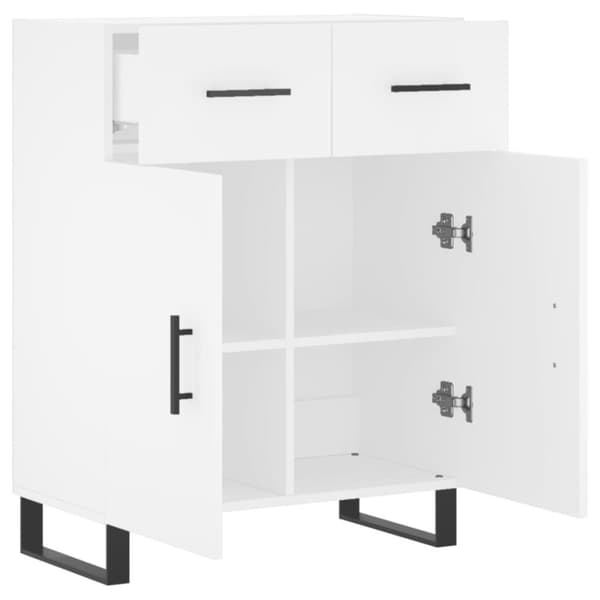 vidaXL skænk 69,5x34x90 cm konstrueret træ hvid