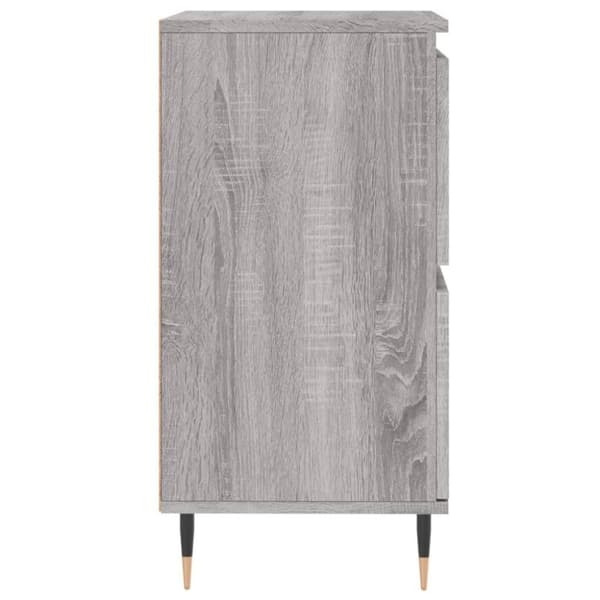 vidaXL Byrå grå sonoma 60x35x70 cm konstruerat trä