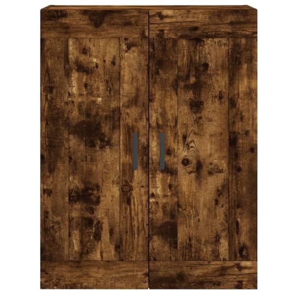 vidaXL Veggskap røkt eik 69,5x34x90 cm konstruert tre