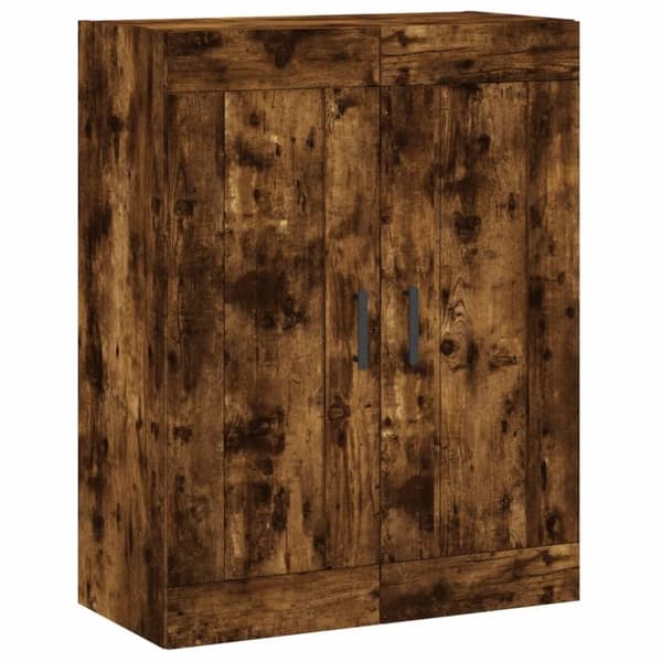 vidaXL Veggskap røkt eik 69,5x34x90 cm konstruert tre