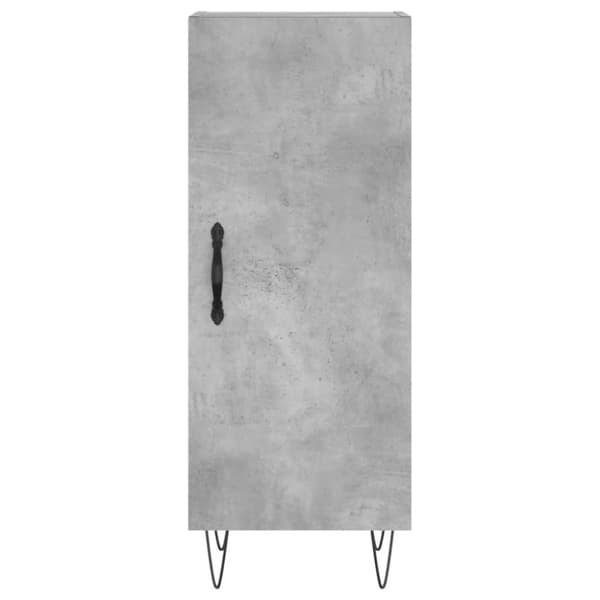 vidaXL Skjenk betonggrå 34,5x34x90 cm konstruert tre