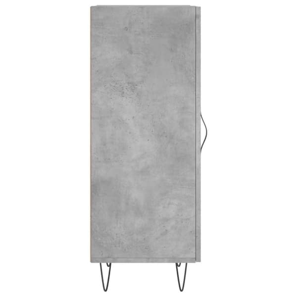 vidaXL Skjenk betonggrå 34,5x34x90 cm konstruert tre
