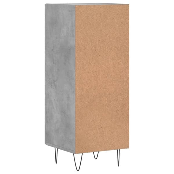 vidaXL Senkki betoninharmaa 34,5x34x90 cm tekninen puu