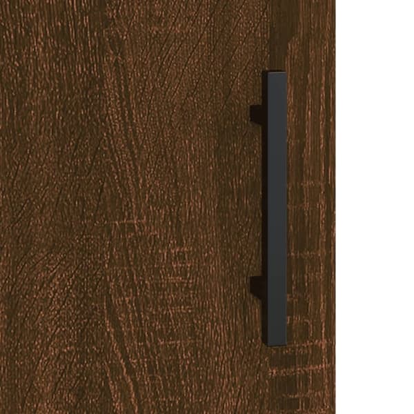 vidaXL Veggskap brun eik 69,5x34x90 cm konstruert tre