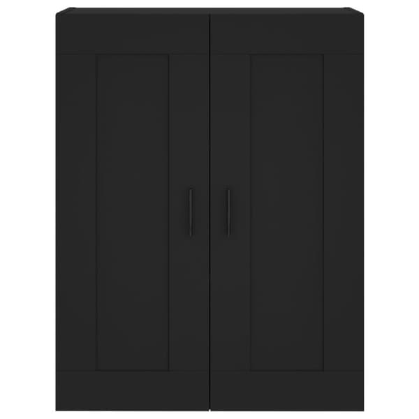 vidaXL Veggmontert skap svart 69,5x34x90 cm konstruert tre