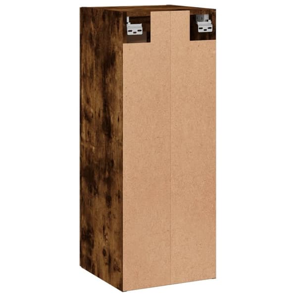 vidaXL vægskab 34,5x34x90 cm konstrueret træ røget egetræsfarve