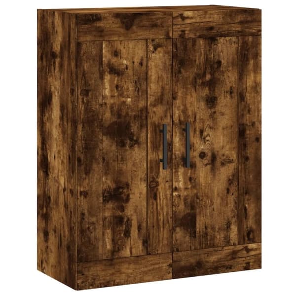 vidaXL vægskab 69,5x34x90 cm konstrueret træ røget sonoma-eg