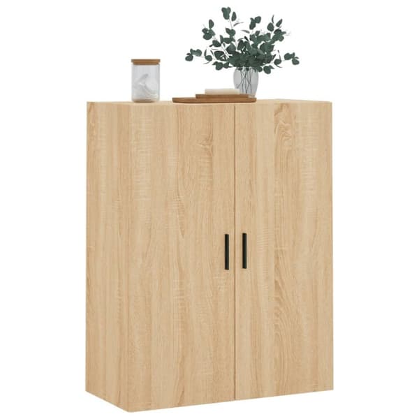 vidaXL Väggskåp sonoma-ek 69,5x34x90 cm
