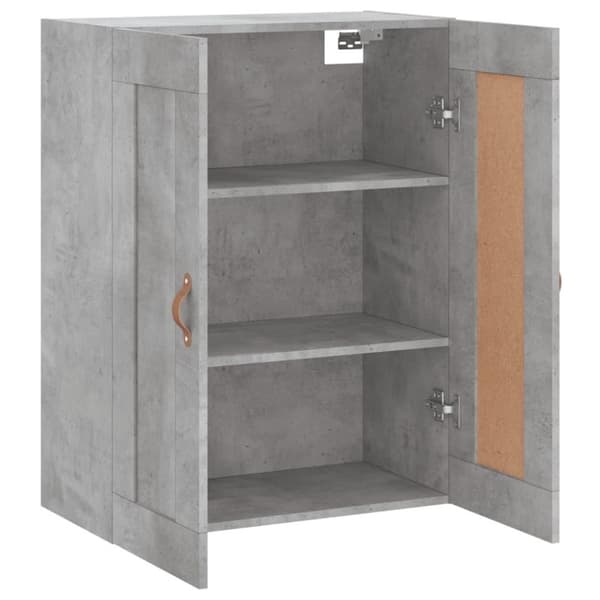 vidaXL vægskab 69,5x34x90 cm konstrueret træ betongrå