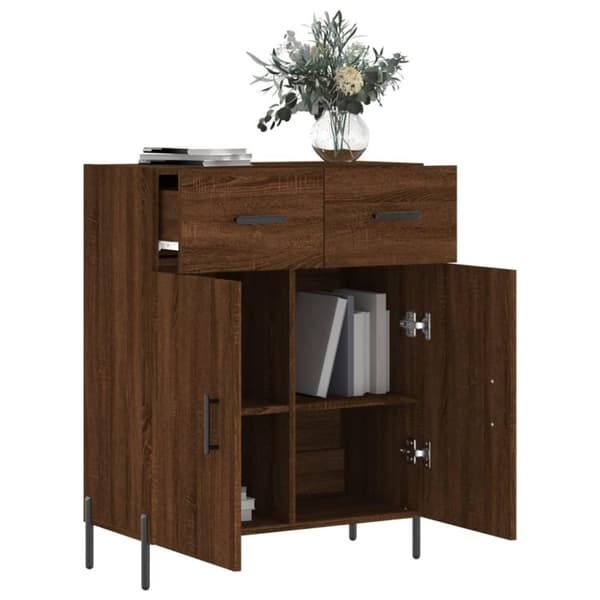vidaXL Senkki ruskea tammi 69,5x34x90 cm tekninen puu