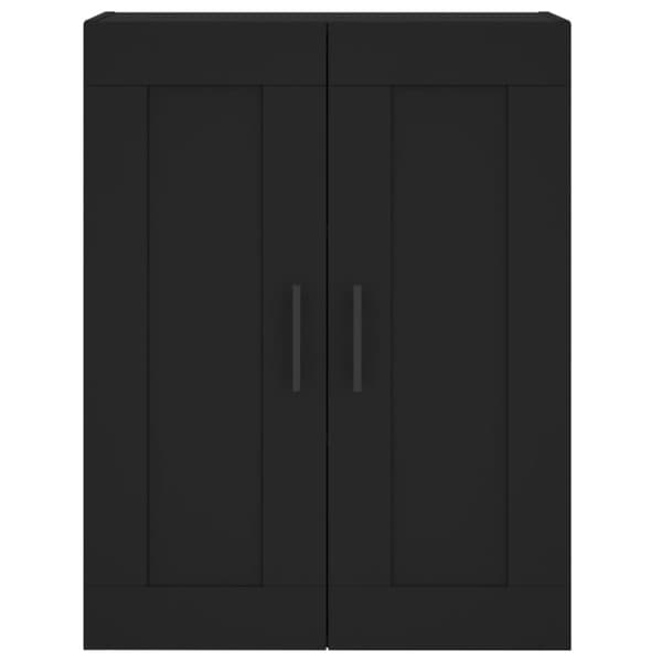 vidaXL vægskab 69,5x34x90 cm konstrueret træ sort