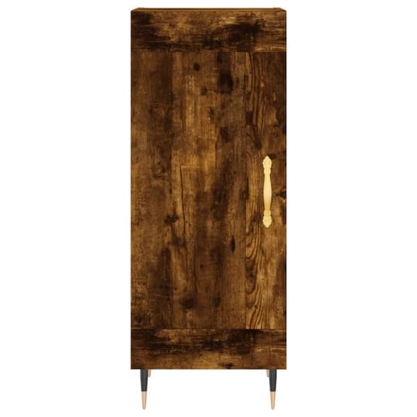 vidaXL Skjenk røkt eik 34,5x34x90 cm konstruert tre